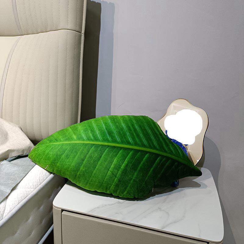 Tropical Plants Pillow for Living Room Sofa Cushion Leaf Pillow Turtle Back Decorative  Green Bedroom Leaves Plant Cushion