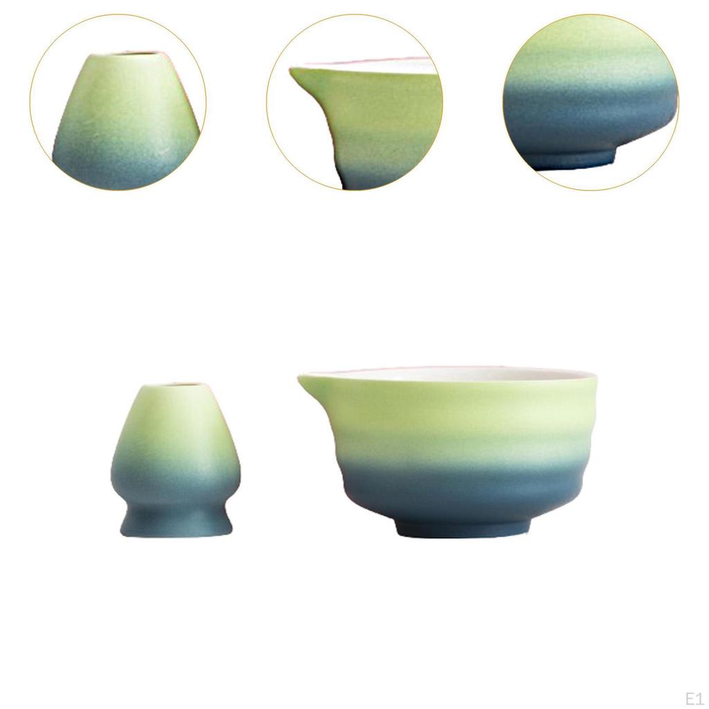 Matcha Ceramic Bowl Tea Ceremony Set Ceremonial Chawan for Everyday Use