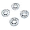 4PCS Steel Material Mower Shaft Bearings Silver Ball Bearing Replacement Lawn Mower Bearings