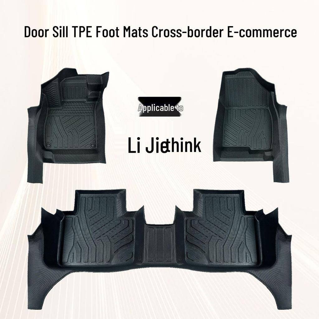 Compatible TPE Car Floor Mats for Ideal L6, i6 PRO, L7 MAX, L8, L9 Door Sill Protection