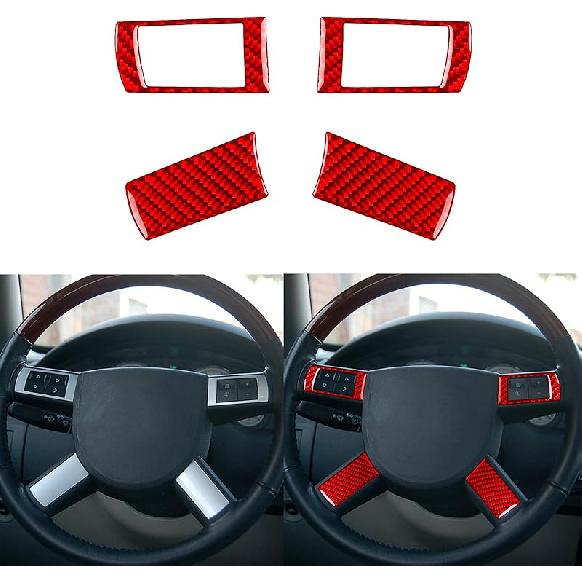 Real Premium Soft Carbon Fiber Interior Accessories Sticker Compatible with Chrysler 300 300C 2005 2006 2007 Car co 2006 Pilot Side Glove Box Storage