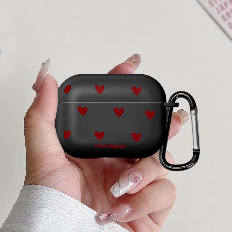 Fashion Love Heart Case For Airpods Pro3 4 2 Pro2 Pro 1 3 Earphone Cases Cover