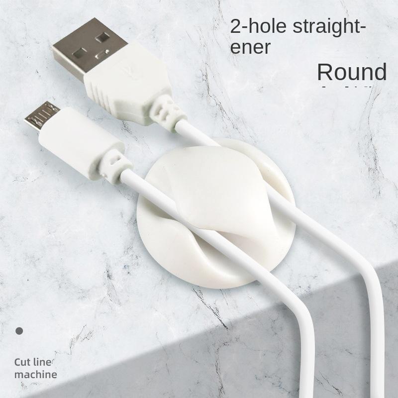 2 teile/satz Kabel Management Wickler Gummi 2 Kabel Halter Clips für Auto Tisch Ladekabel Kopfhörer Kabel Organizer Clips