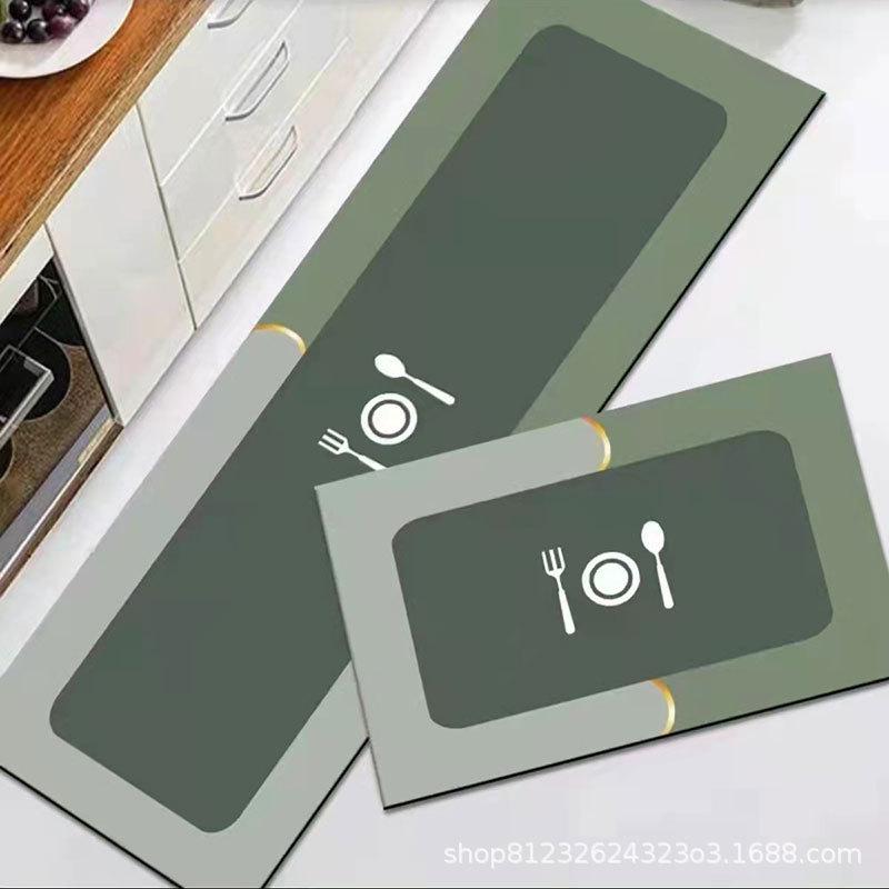Washable Non-Slip Absorbent Floor Mats for Kitchen, Bathroom, and Bedroom