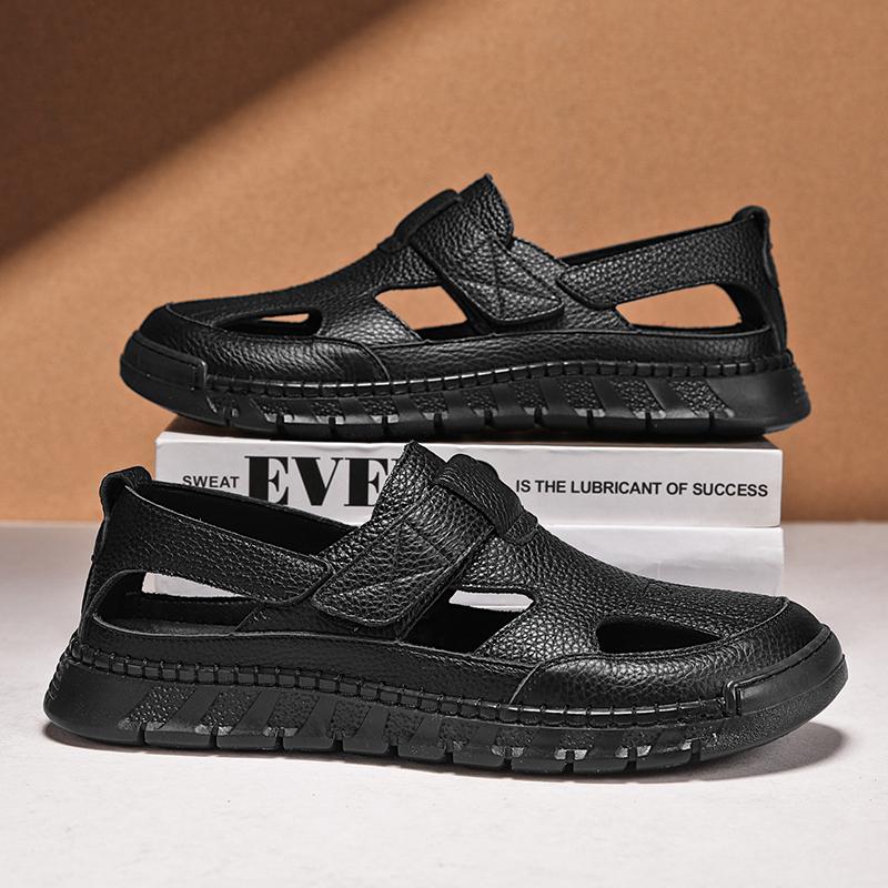 

Fashion CYYTL Summer Mens Sandals Outdoor Casual Shoes Beach Walking Slides Slippers Comfort Luxury Designer Lightweight Leather Fashion 44