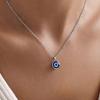 Lucky Blue Eye Evil Eye Pendant Necklace Stainless Steel Glass Charms Necklaces Jewelry For Women Jewelry Accessories Gifts