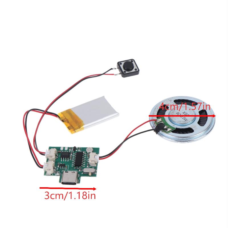 USB Pobieranie MP3 Nagrywanie Głosu Moduł Dźwiękowy Zestaw Głośnikowy Moduł Nagrywania Jednym Kliknięciem Do Rękodzieła Zabawka Pudełko na Muzykę Akcesorium Artystyczne