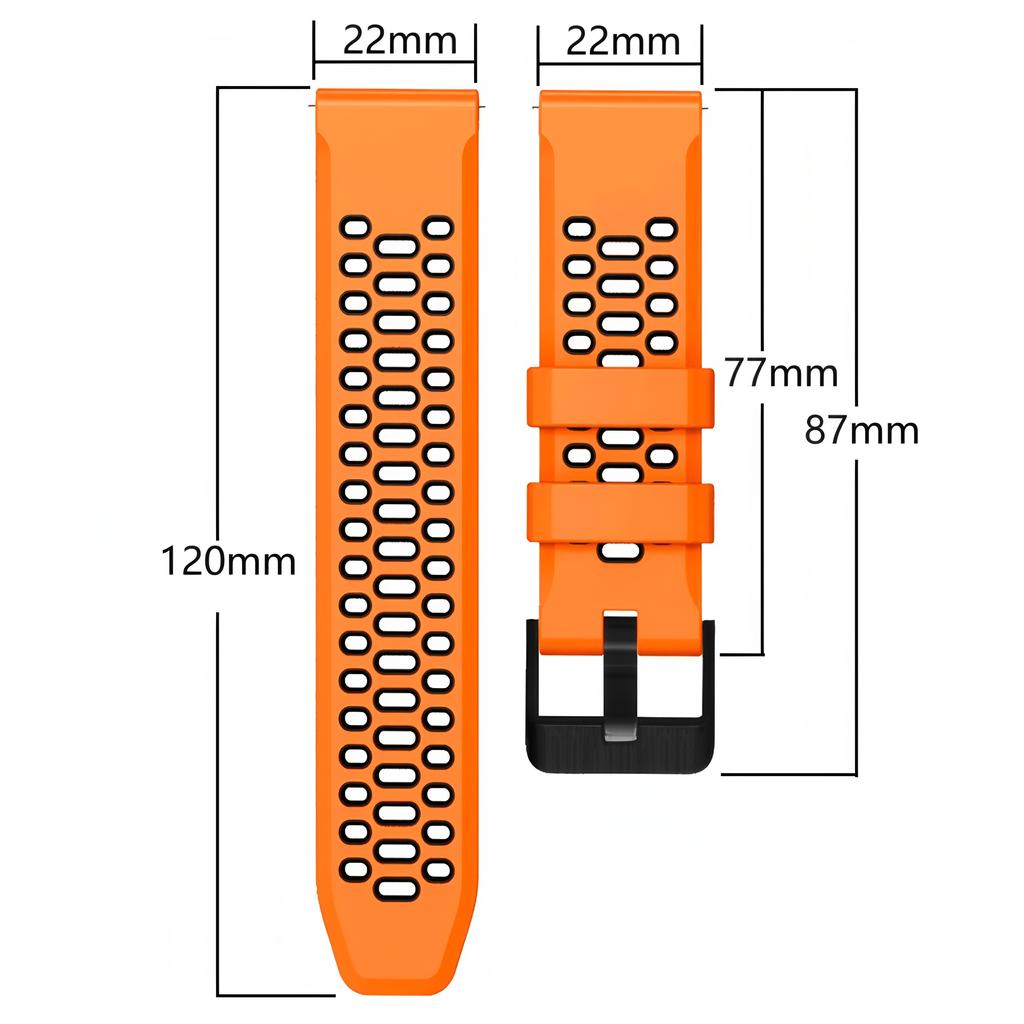 22mm Sport Band For Huawei watch GT 6 Pro 46mm Two Tone Silicone Strap For Huawei GT6/Ultimate Bracelet Replacement Accessories