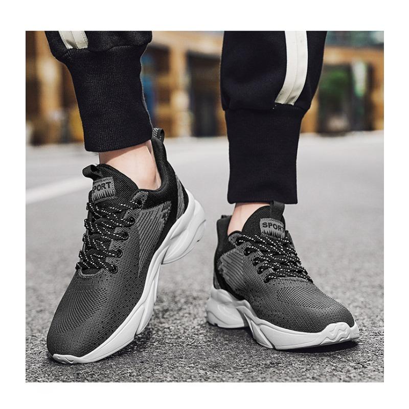 Men's Shoes, Outdoor Sports Shoes, Thick Soled, Height Increasing Casual Shoes, Men's Breathable Mesh Shoes