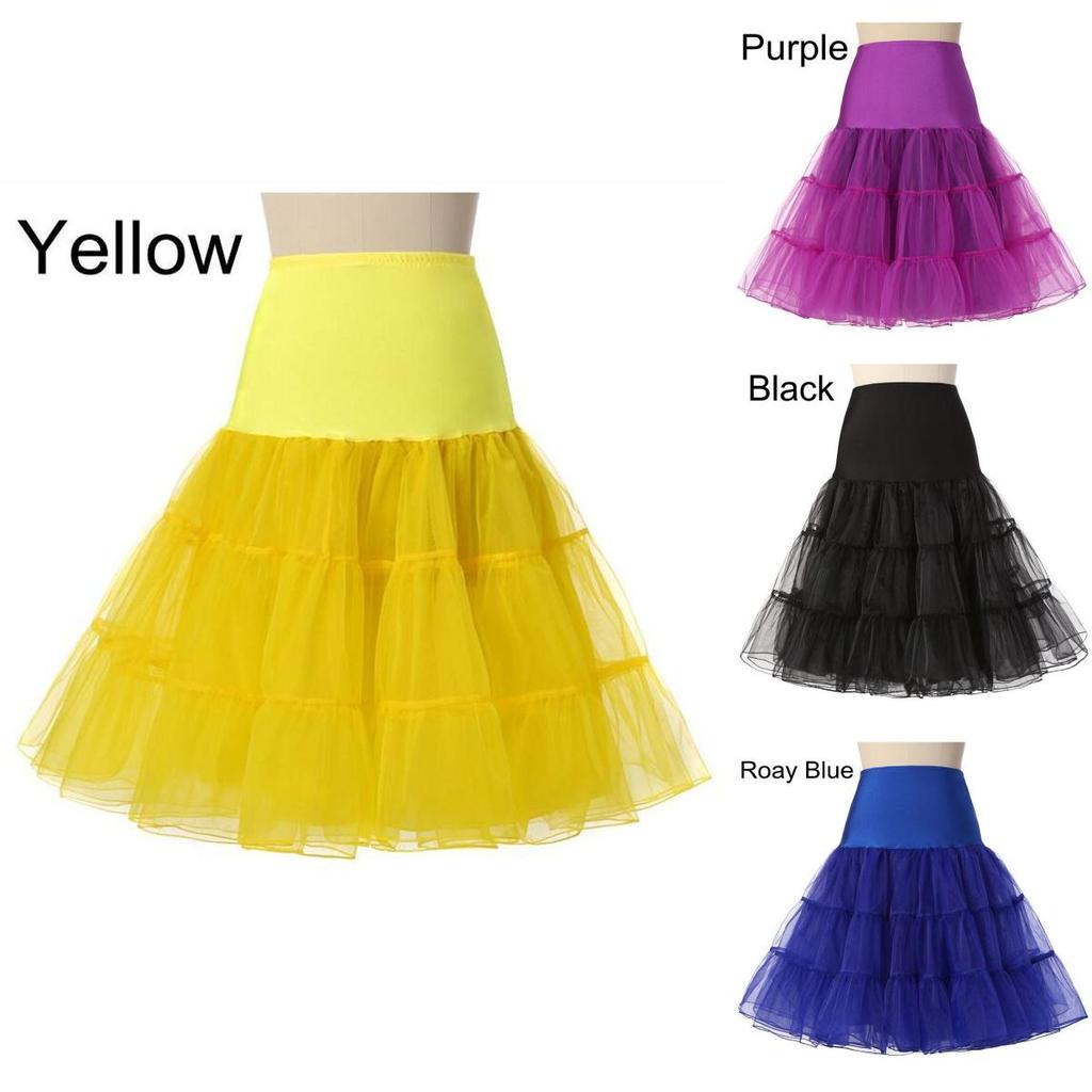 Soft Mesh Gauze Half Body Petticoat For Flare Puffy Skirts