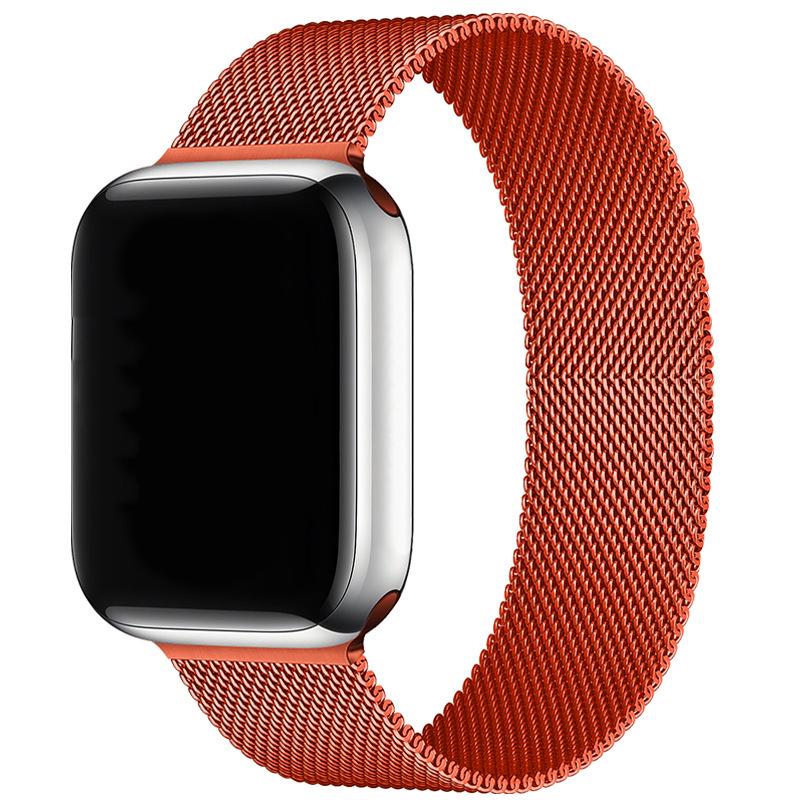 Compatibil cu Apple Watch S10 Brățară Magnetică din Oțel Milanese pentru iWatch 5-9 SE.