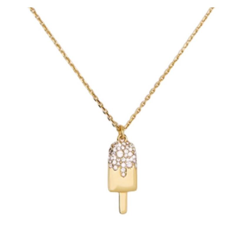 Kate Spade Ice Cream Design Copper Necklace Women's Gold KL445-necklace
