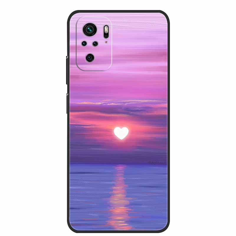 Für Xiaomi Poco M5s Hülle Luxus TPU Weiches Silikon Handy Rückseite für PocoM5s Stoßfest Blumen Niedliche Cartoon Blumen Neue Hülle
