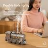 300ML Vintage Steam Train Air Diffuser Humidifier with 2-Color LED Light Air Humidifier with Remote Control for Office Bedroom