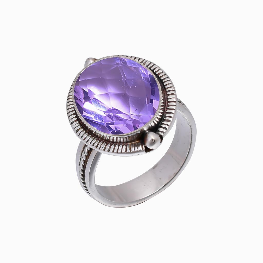 Colour Changing Alexandrite 925 Sterling Silver Ring V5135, Purple & Pink Ring, Oval Ring, Valentin's Day Gift, Gift For Her, Birthday Gift, Handmade