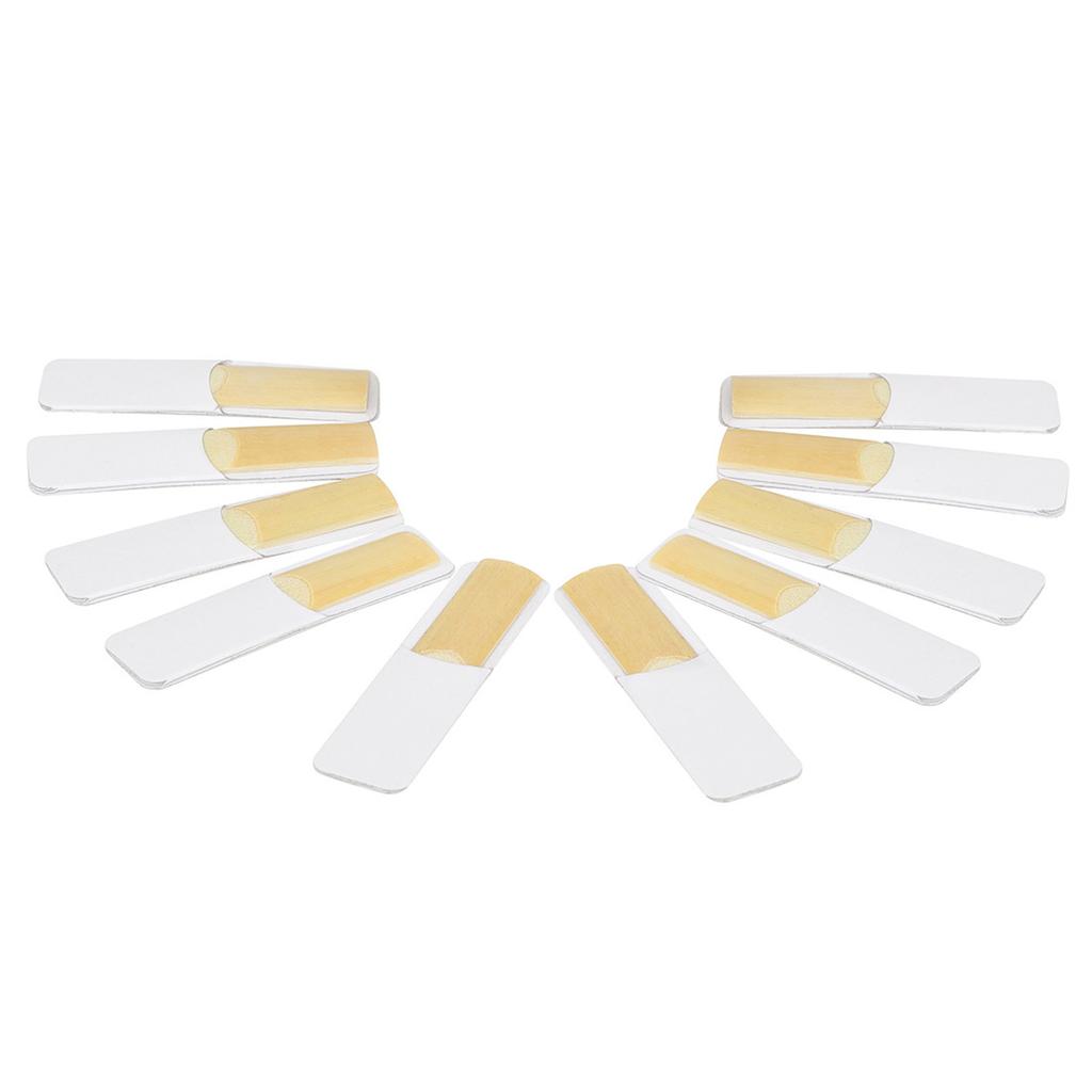 SLADE Saxophone Reeds 10 Pack Soprano Sax Reeds Rich Sound for Saxophone Beginner and Player Soprano Saxophone Reeds Kit