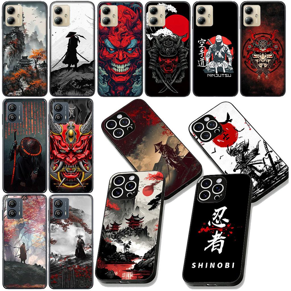 Japan Samurai Skeleton Skull Ninja Bushido Cover for Samsung Galaxy Note 20 9 10 S8 S10 Lite S9 Plus A54 A53 A21S S10E A17 Case