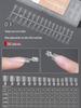Ultradünne French Nail Art Extensions – nahtlose, kurze, ovale Aufkleber, kein Schnitzen erforderlich