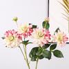 76cm Long-stemmed Artificial Dahlia Silk Flower Realistic Dahlia for Home Floral Arrangements Wedding Photography Decorations