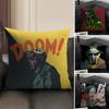 Mf D-Doom Madlibb Singer Cushion Cover Natural Linen Organic Fabric Double-Sided Printing Sofa Home Decor Gift Pillow Case