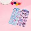 Sanrio Cartoon 3D Shake Water Stickers Black Beautiful Melody Home Stickers Decoration Laptop Stickers Phone Cases Toys