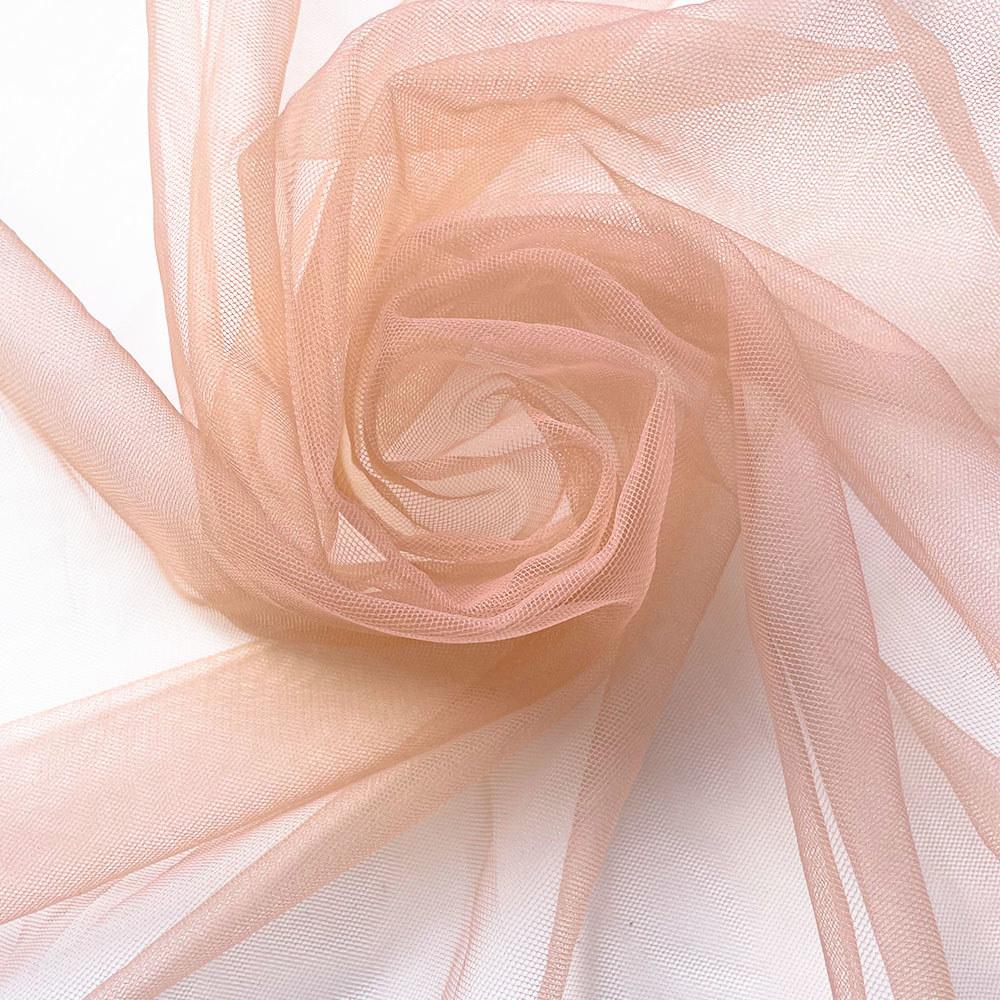Nude Brown Tulle Fabric 1 Yard Luxury Soft Nylon Mesh for Pageant Dress Sewing Girl Birthday Tutu Skirt Embellishment Breathable