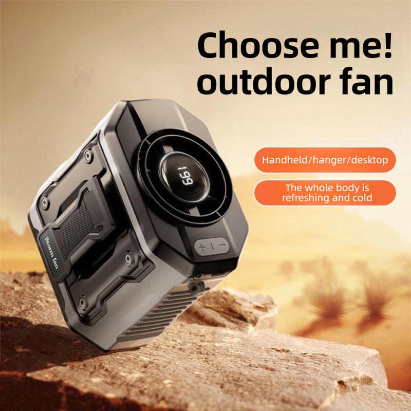 Portable Outdoor Waist Clip & Neck Hanging Fan - Rapid Cooling Device