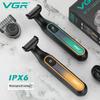 Nieuwe V-360 Baardtrimmer IPX6 Waterdicht Huishoudelijk Oplaadbaar Verstelbaar Scheerapparaat Volledig Lichaam Wasbaar Oscillerend Mannen Baardtrimmer Scheerapparaat