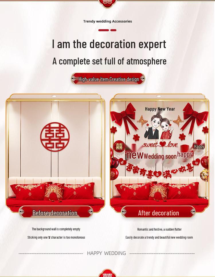 Komplett Bröllopsrumsinredningsset för Sovrum & Nytt Hus