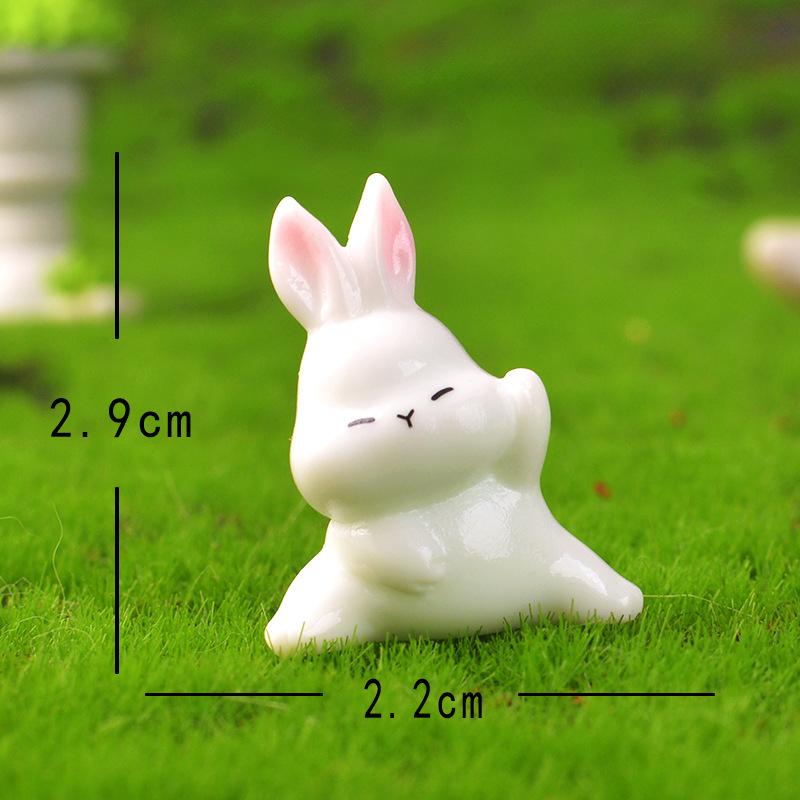 Cute and Sporty Little Rabbit Home Desktop Decoration Accessories Cartoon Rabbit Ornaments