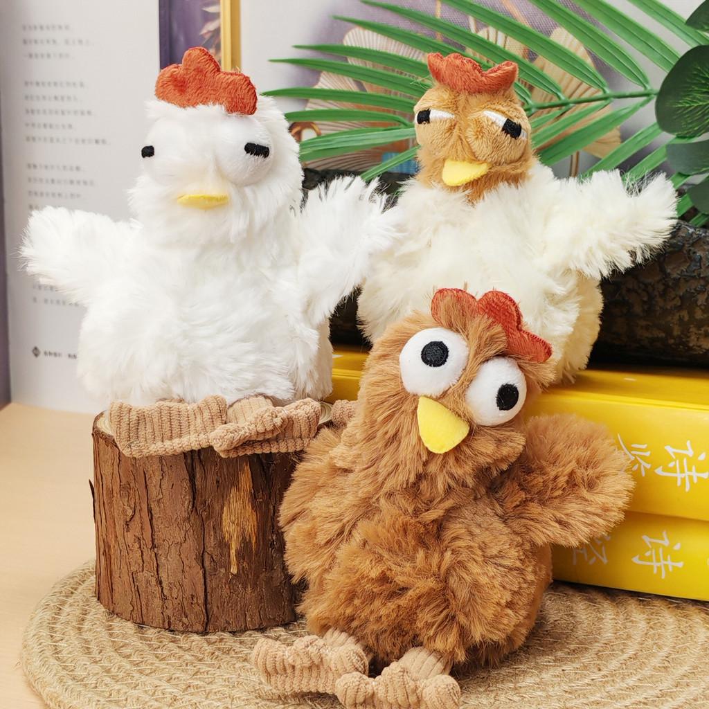 Toy Plush Rooster Keychain Cartoon Plush Toy Bag Decoration Funny Animal Dolls