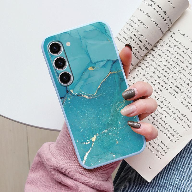 Case For Samsung A55 5G Back Cover Protective Silicone Funda Fashion Marble Stone Texture Coque For Samsung Galaxy A54 A56 Capa