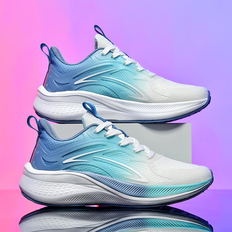 Marathon Carbon Plate Air Cushion Men Sports Running Shoes Breathable Lightweight Women's Comfortable Athletic Nonskid Sneakers