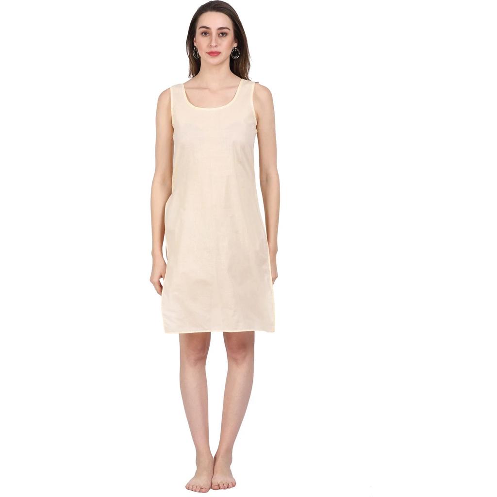 Ärmelloses Baumwoll-Camisole für Damen, U-Ausschnitt, durchgehende Länge, Sommer-Oberteil