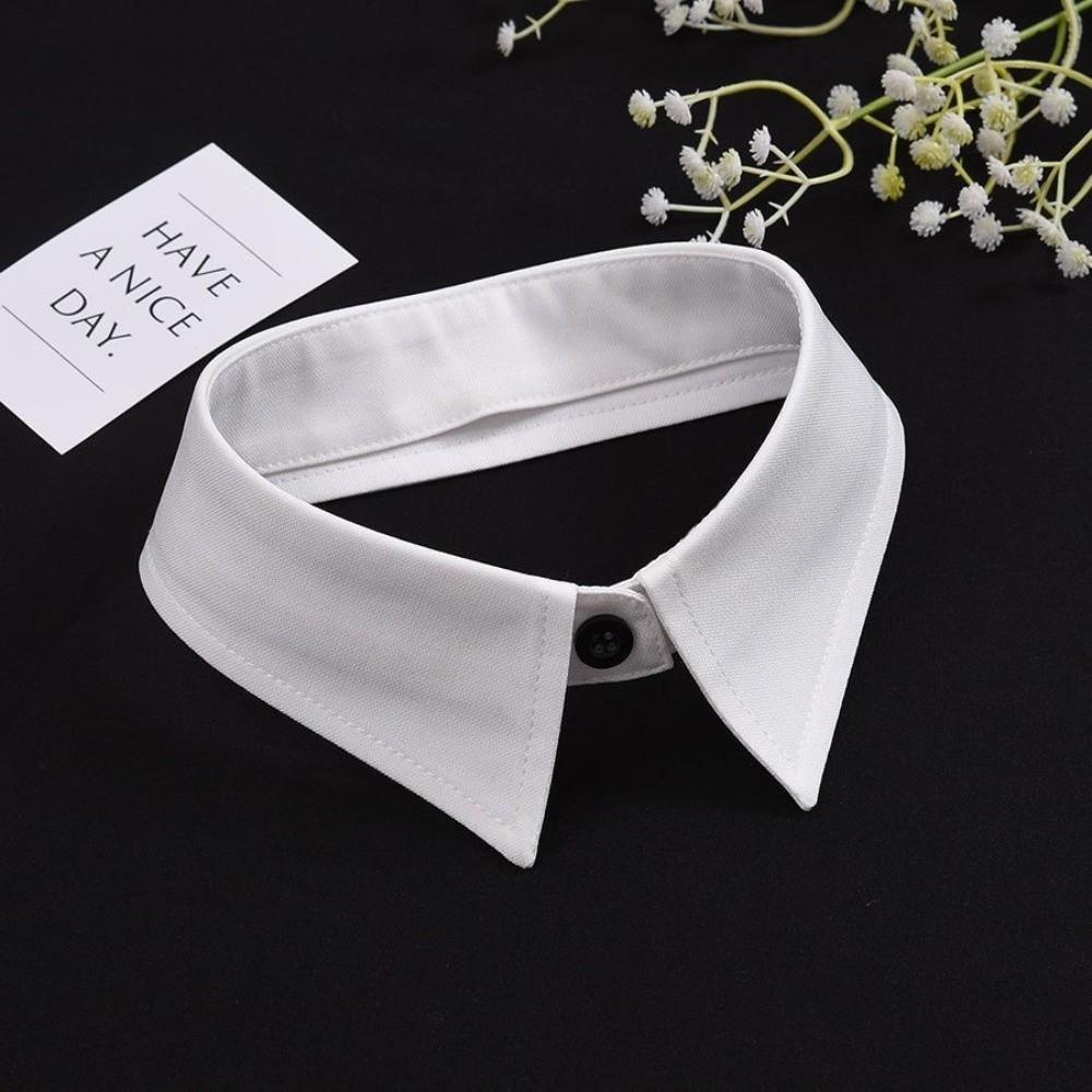 Fashion White Black False Wrist Cuffs Polyester Detachable False Collars Costume Accessory Black Button Shirt False Simple Cuffs