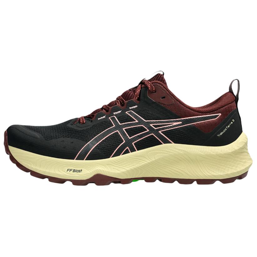 ASICS Women s GEL-Trabuco Terra 3 Trail Running Shoes Black White 1012B925-001 37
