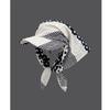 Cappellino da Baseball in Poliestere a Righe Punteggiate con Ricamo per Donna Estiva all'Aperto