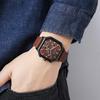 Fashion Large Dial Personalized Square Watch Men'S Belt Temperament Three-Eye Multi-Functional Trendy Men'S Watch