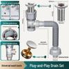 Universal Odor-Proof Bathroom Washbasin Drain Set