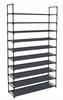 Metal Shoe Rack High Stand With Shelves Cabinet 10 Levels
