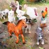 Mini Animal Model Set - Rooster, Duck, Goose, Pig, Rabbit, Dog, Horse, Sheep, Donkey, Cat, Alpaca Toys