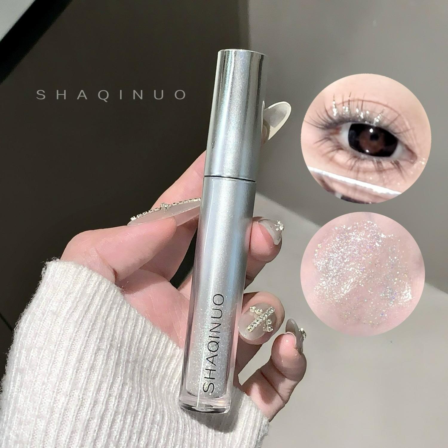Quick-Dry Crushed Diamond Shimmer Mascara Volumizing Lash Glitter Sachino diamond mascara