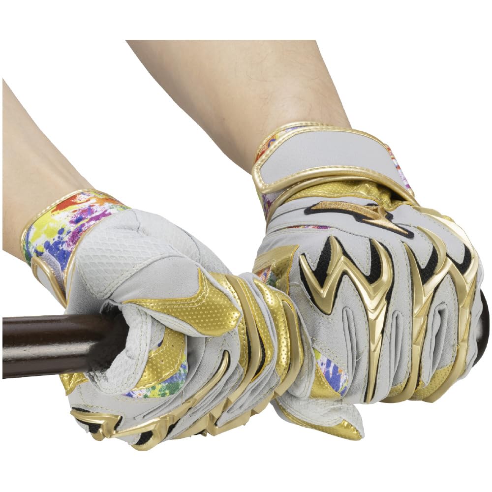 MIZUNO Direct Store Exclusive Mizuno Neo Diversity Silicon Power Arc DI 1EJEA844 22cm Batting (Mizuno) [Mizuno / Pro] [Ambidextrous] Gray/Gold