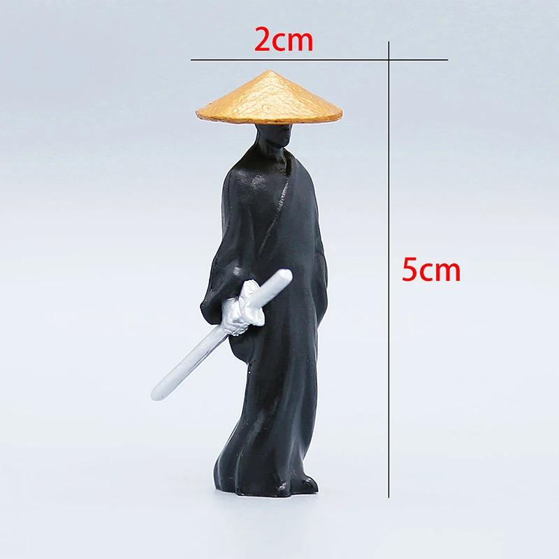 Статуэтка мечника Украшение приборной панели автомобиля Китайский стиль Ретро Мечник Миниатюрная фигурка Статуэтка Офис Дом Настольные украшения