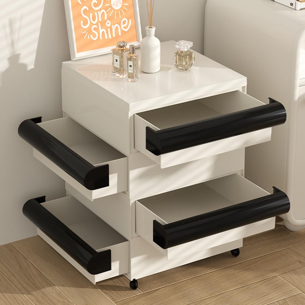 Nordic Style Multi-Drawer Storage Cabinet Mobile Bedside Shelf with Drawers Living Room Organizer for Table