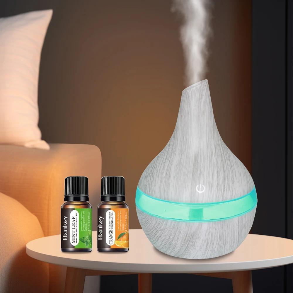 

Портативный USB-увлажнитель 300 мл и мини-диффузор для эфирных масел для путешествий, офиса, небольших помещений 300ml белый