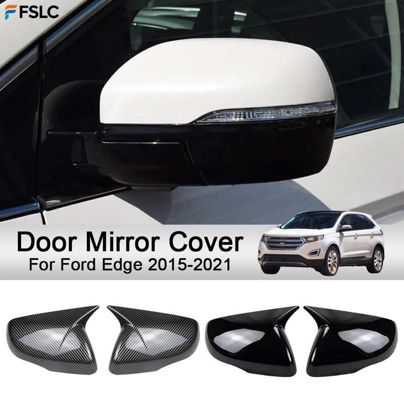 Car Decoration Door Mirror Cover For Ford Edge 2015- Carbon Fiber Black Cars Accessories Styling Upgrade Modify A Car