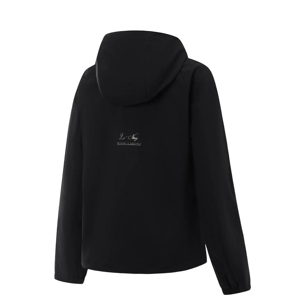 Li Ning Minimalist Fashion Hooded Zip Sports Windbreaker Women Outerwear AFDVD18-4