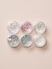 Nail Art Glitter Decoration Set - 6 Colors