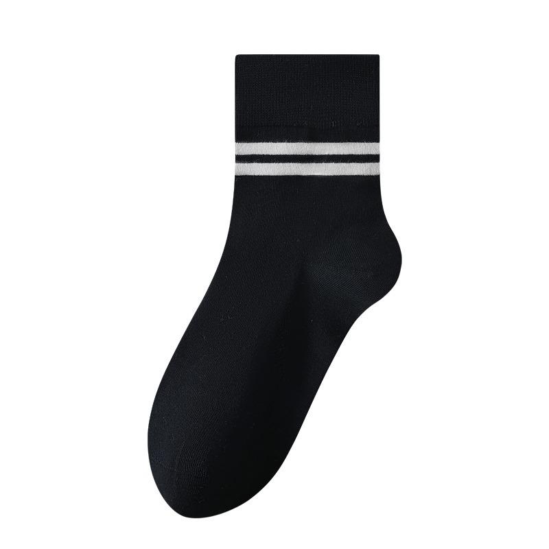 Men's Autumn and Winter Cotton Parallel Bars Anti Pilling Deodorizing Cotton Socks